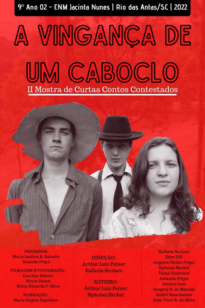 a vinganca de um caboclo cartaz filme projeto curtas contestado